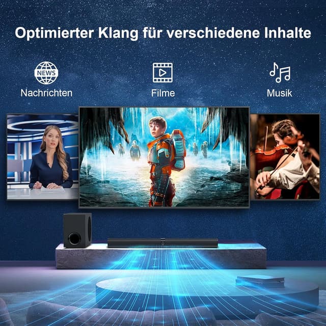 Detalle de Soundbar mit Subwoofer für TV, 110 W Heimkino