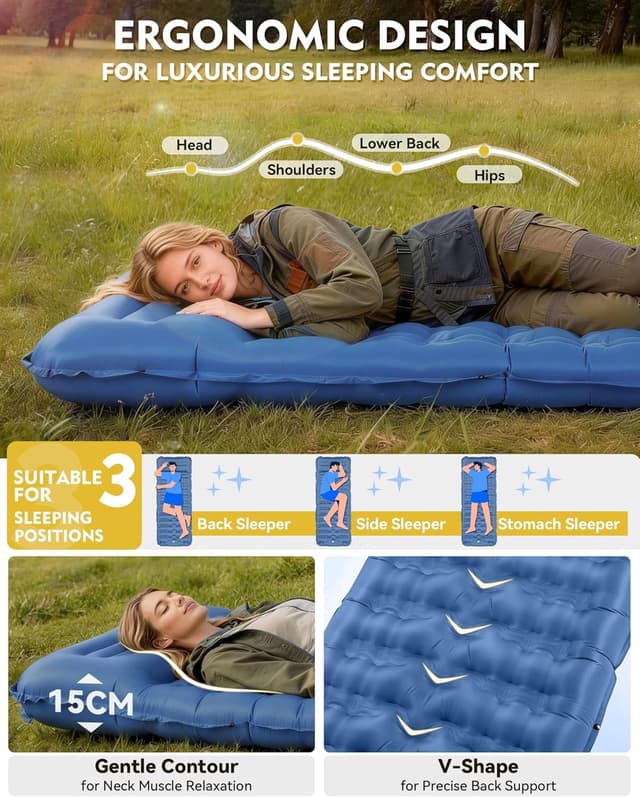 Thumbnail 1 de HIKENTURE Sleeping Mat 12cm, Ultralight