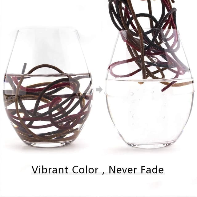 Detalle de RJ-Sport 2 Paar dünne Oxford-Schnürsenkel, gewachst, rund (2,5 mm) – 60 bis 140 cm