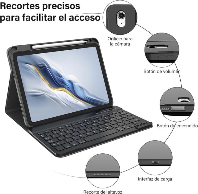 Thumbnail 5 de BQSS Teclado Bluetooth para iPad 10/11 Gen