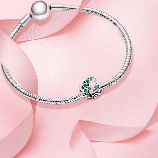 Detalle 2 de KEQ 925 Sterling Silber Unendliche Familie Charm