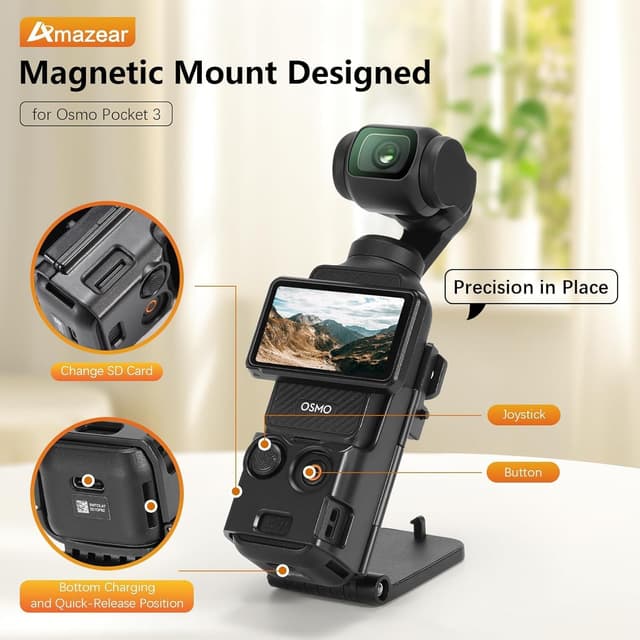 Detalle 2 de AMAZEAR Magnethalter für DJI Osmo Pocket 3 – Ständer