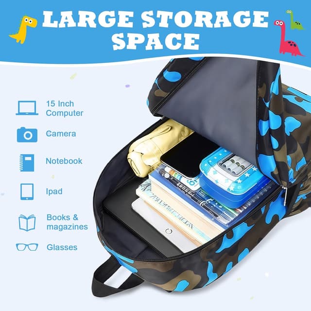 Detalle de Aucuu Kids Backpack waterproof nylon school bag