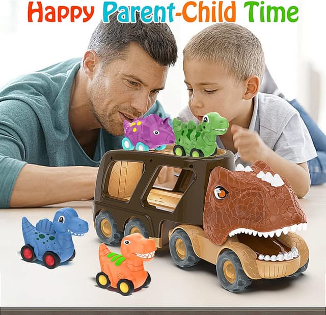 Thumbnail 5 de Veslier Dinosaur Car Toy 4-Pack for Toddlers