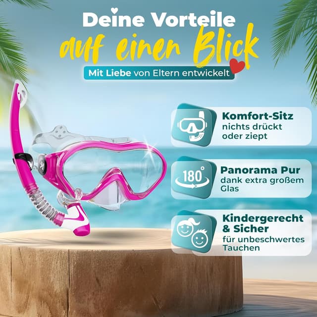 Thumbnail 1 de KIDVERSE Schnorchelset Kinder Taucherbrille 👶🌊