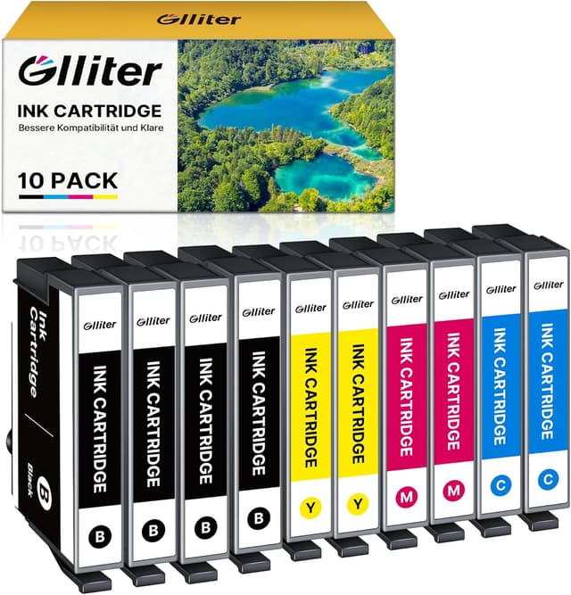Detalle de Glliter 604 XL Druckerpatronen kompatibel zu Epson 604XL (10er-Pack) für Expression Home & Workforce