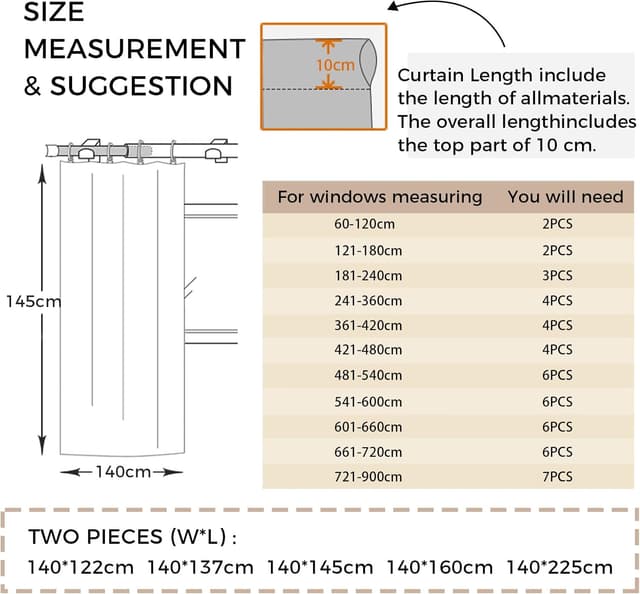 Thumbnail 8 de MRTREES Cortina Translucida Moderna 2 Paneles Blanco 🏡