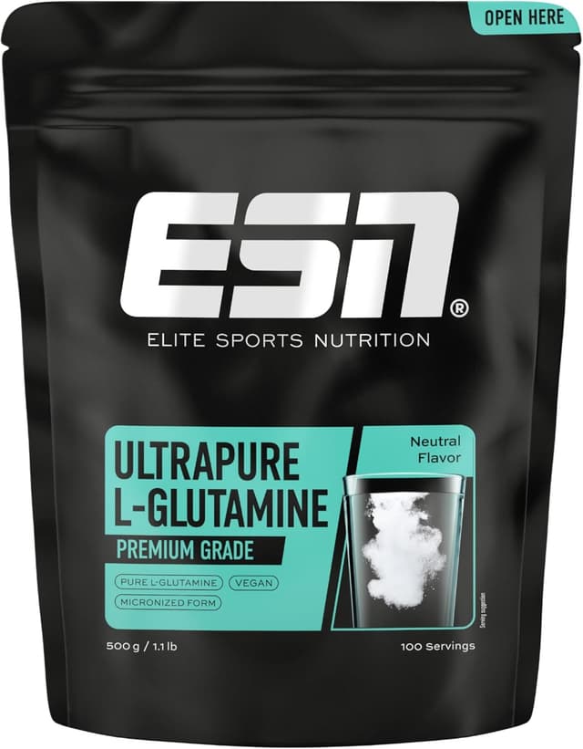 Detalle de ESN Ultrapure L-Glutamine Pulver (500 g) – made in Germany