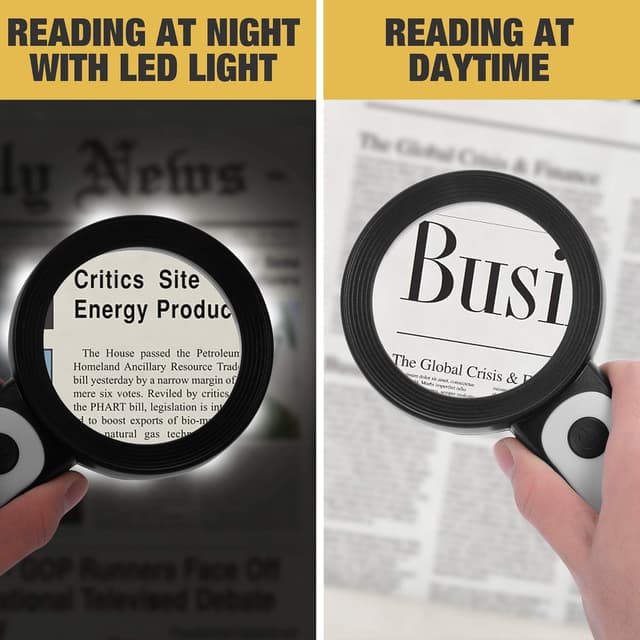 Thumbnail 3 de JMH Magnifying Glass with Light for Seniors