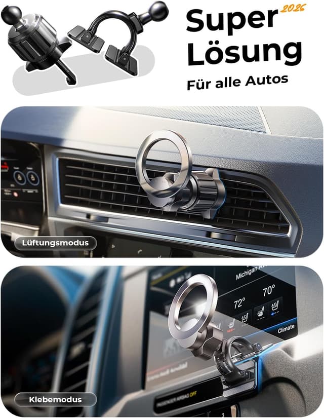 Detalle 2 de LISEN MagSafe Autohalterung 360°