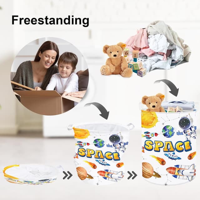 Detalle de Weltraum Wäschekorb 36x45 cm