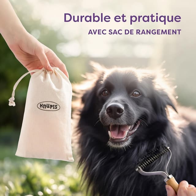 Thumbnail 5 de Knupis Brosse bambou pour chien