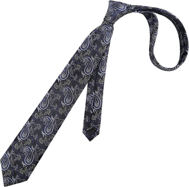 Detalle de Alizeal men’s paisley tie and pocket square set (tie & hanky) for party, business and wedding wear