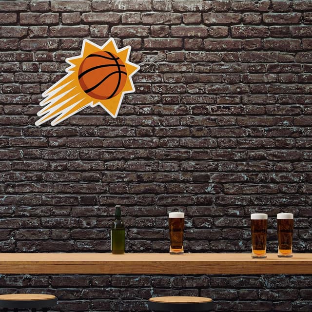Detalle de Rico Industries NBA Basketball Primary Shape Cut Pennant (Phoenix Suns) — Soft Felt EZ to Hang Decor