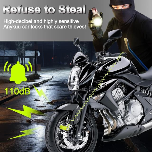 Thumbnail 1 de Anykuu Lucchetto Antifurto 7 mm 🔒