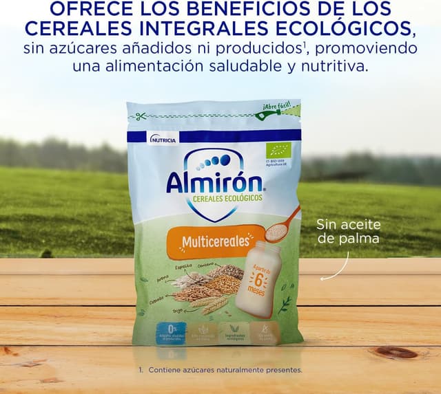 Thumbnail 3 de Almirón Cereales Infantiles Ecológicos Multicereales 🥣 Pack 8x1.6kg
