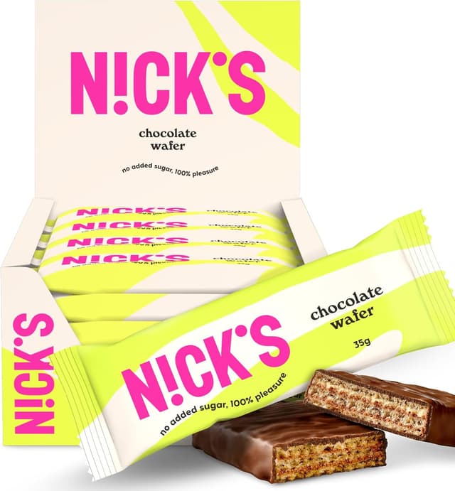 Imagen de NICKS Wafer al cioccolato low carb 24 pezzi, 35 g ciascuno 🍫 en OfertitasTOP