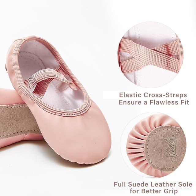 Thumbnail 4 de Stelle Ballet Shoes for Girls Soft Leather