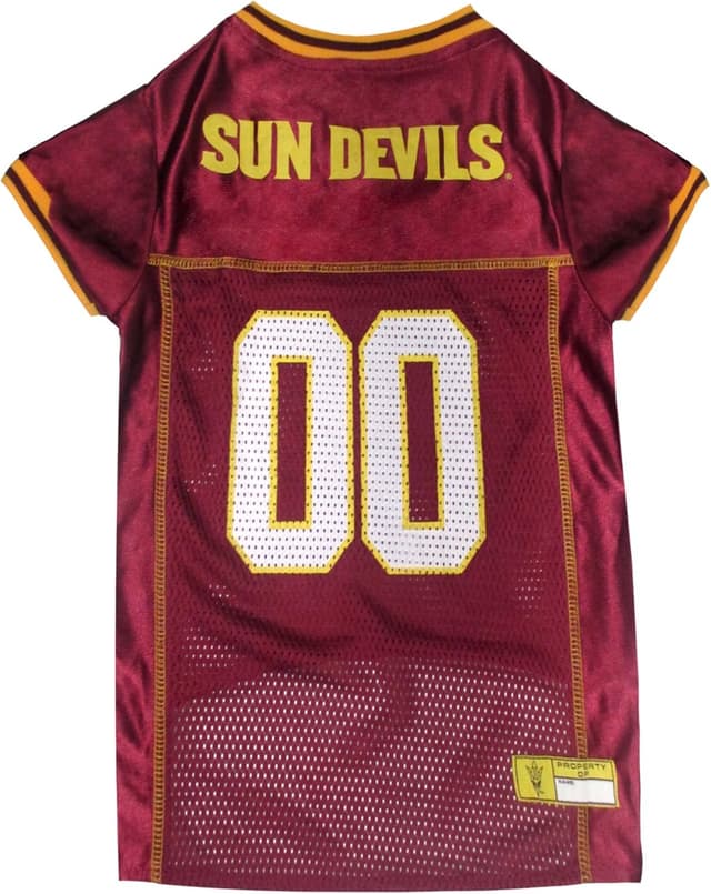 Detalle de Pets First NCAA Arizona State Sun Devils Mesh Jersey for Dogs & Cats (Medium)
