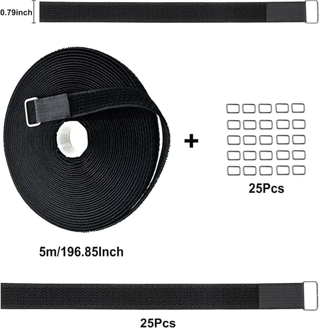 Detalle 2 de Rayconup Klettband 5 m Klettverschluss