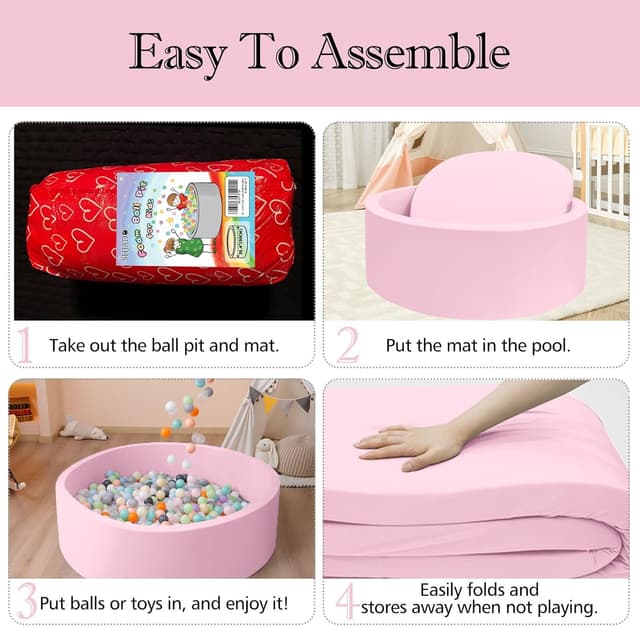 Detalle 2 de SHJADE Foam Ball Pit 47.2x13.8