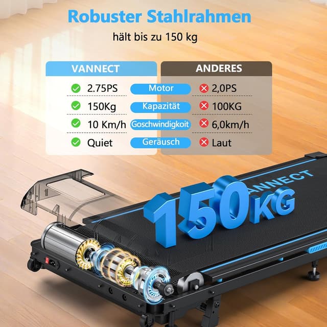 Detalle de Walking Pad Laufband für zuhause 1-10 km/h