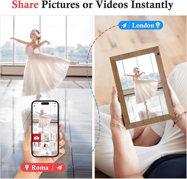 Thumbnail 2 de AHOWAI 32GB 10.1 Inch Digital Photo Frame