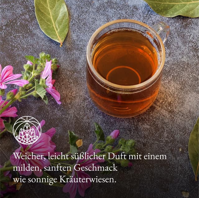 Detalle de Malventee Monte Nativo (300 g) – lose Malvenblätter, schonend getrocknet, ohne Zusatzstoffe