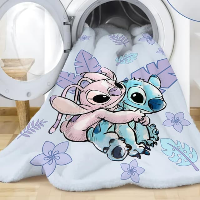 Detalle 2 de DASIAUTOEM Zeichentrickfilm Decke aus Polyesterfleece – Kuscheldecke für Kinder, Sofa & Bett