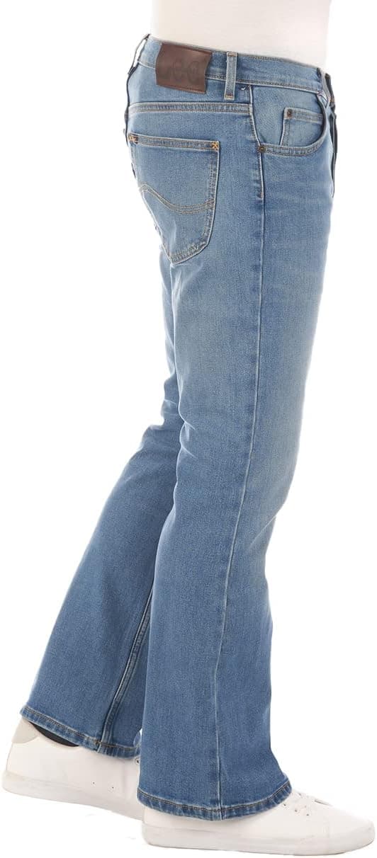 Detalle de Lee Jeans Herren Stretch Bootcut Denver Jeanshose in Denim Blau (je nach Größe 32–46)