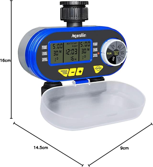 Thumbnail 6 de Aqualin timer per irrigatori con 2 uscite, due valvole programmabili e Rain Delay