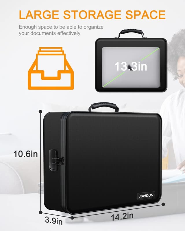 Thumbnail 4 de JUNDUN Fireproof Document Box