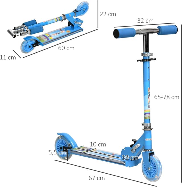 Thumbnail 6 de HOMCOM Trottinette enfants 3 à 7 ans