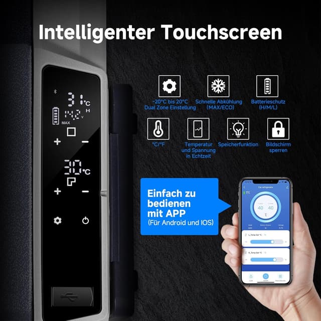 Thumbnail 2 de AAOBOSI Kompressor Kühlbox 50 L – elektrische Kühlbox