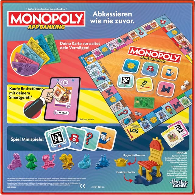 Thumbnail 5 de Monopoly App Banking Brettspiel 2–6 Spieler 🎲