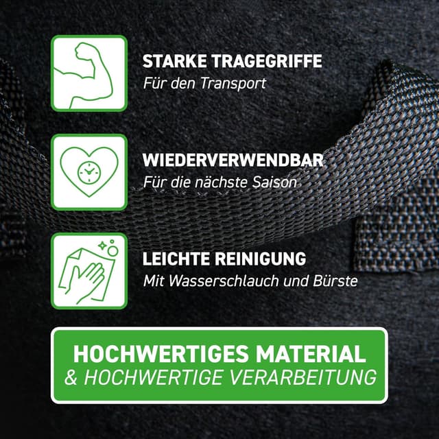 Detalle 2 de GardenMate 5X 30L Pflanzsack aus Vliesstoff Blackline (Ø 35,6 cm, Höhe 30,5 cm)