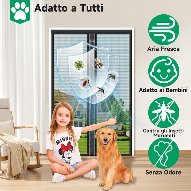 Thumbnail 6 de HOFUDON zanzariera magnetica 120x220 cm