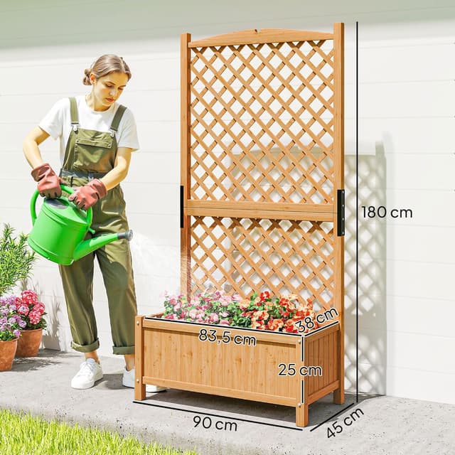 Thumbnail 6 de Outsunny Arriate 90x45x180 cm Jardin