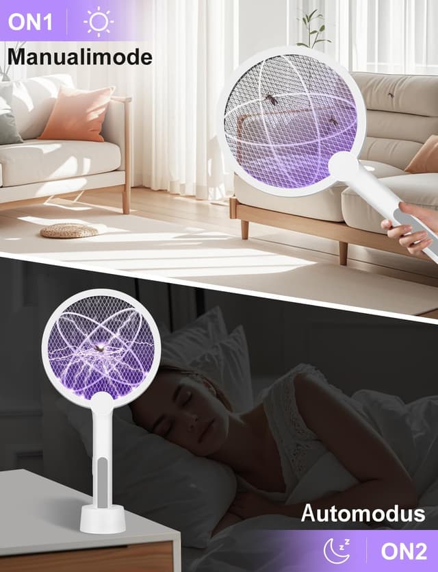 Detalle 2 de Bavmosek Fliegenklatsche 4000V mit Ladestation