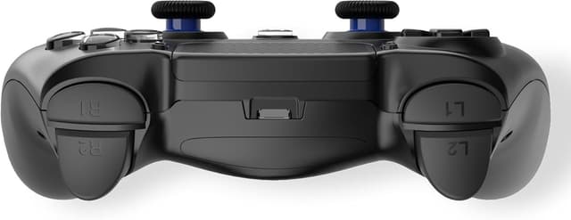 Detalle de Freaks and Geeks Manette sans fil noire pour PS4 avec prise jack et boutons lumineux