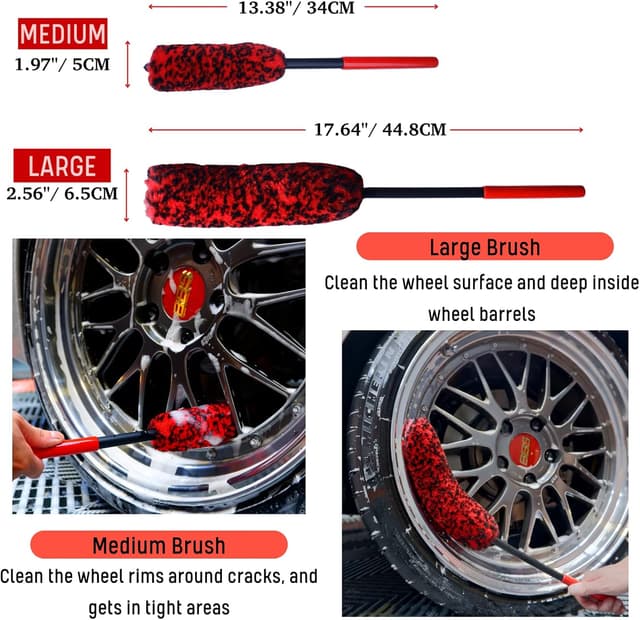 Thumbnail 4 de oesee Professional Wheel Brush Kit 4-Pack 🧽