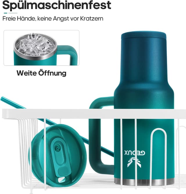 Thumbnail 4 de Gedux Trinkflasche 1.2L mit Strohhalm