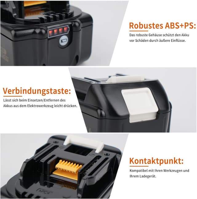 Thumbnail 3 de MAKITA 18V 5500mAh Ersatzakku 2er-Set