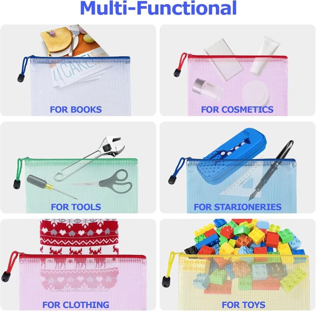 Thumbnail 6 de Carehabi Cartellina portadocumenti colorata A3 A4 A5 15 pezzi