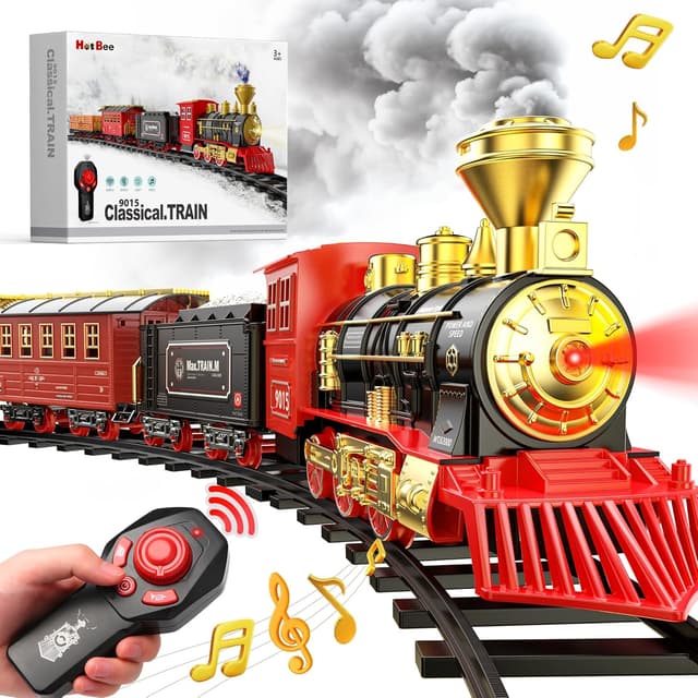Detalle de Hot Bee Train Set 8 curved tracks remote