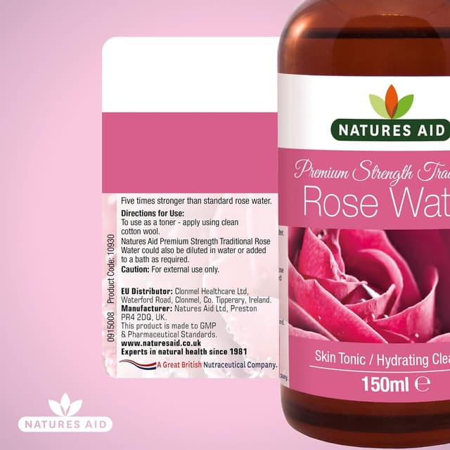 Thumbnail 4 de Natures Aid Rose Water 150ml hydrating toner