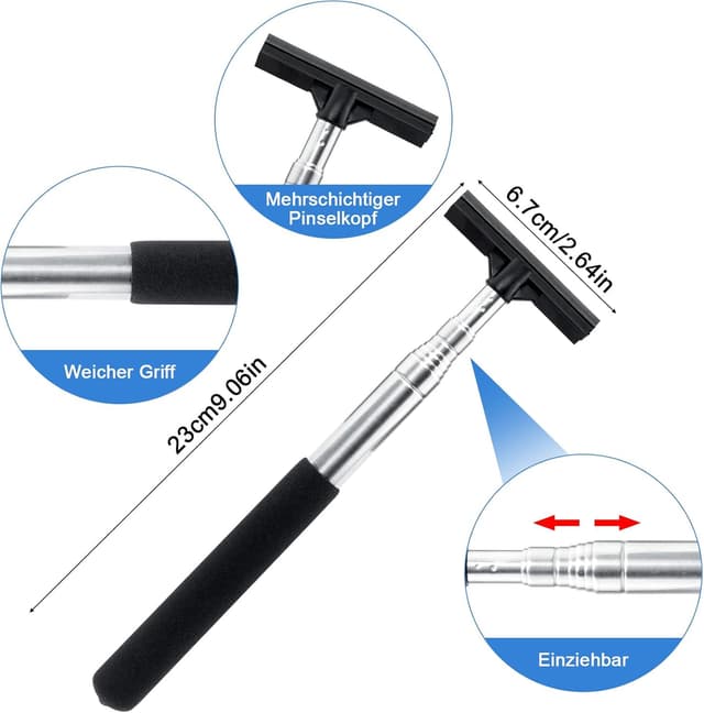 Thumbnail 6 de TAIANJI 2Pcs Car Mirror Squeegee Clear View