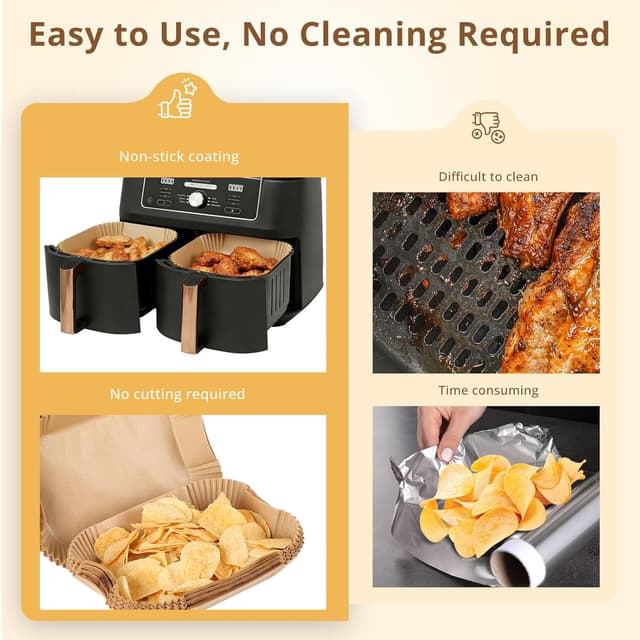 Detalle 2 de Ninja AF300UK AF400UK 150pcs air fryer liners 🧁