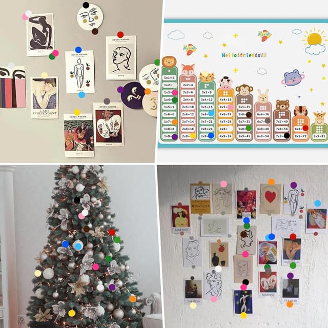 Thumbnail 4 de Vicloon 1120 Adesivi rotondi 19 mm, 16 colori 🎨