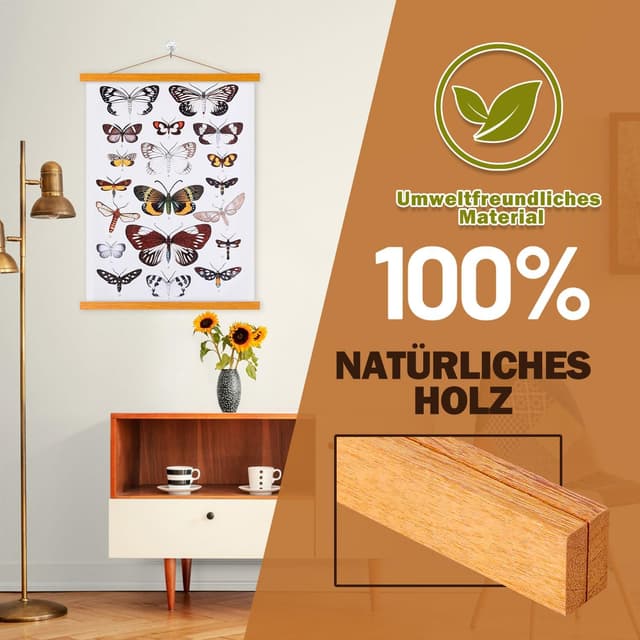 Detalle de Ywlake A3 Posterleiste 30,5 cm Teak